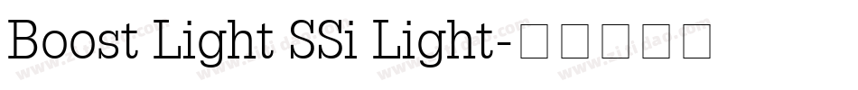 Boost Light SSi Light字体转换